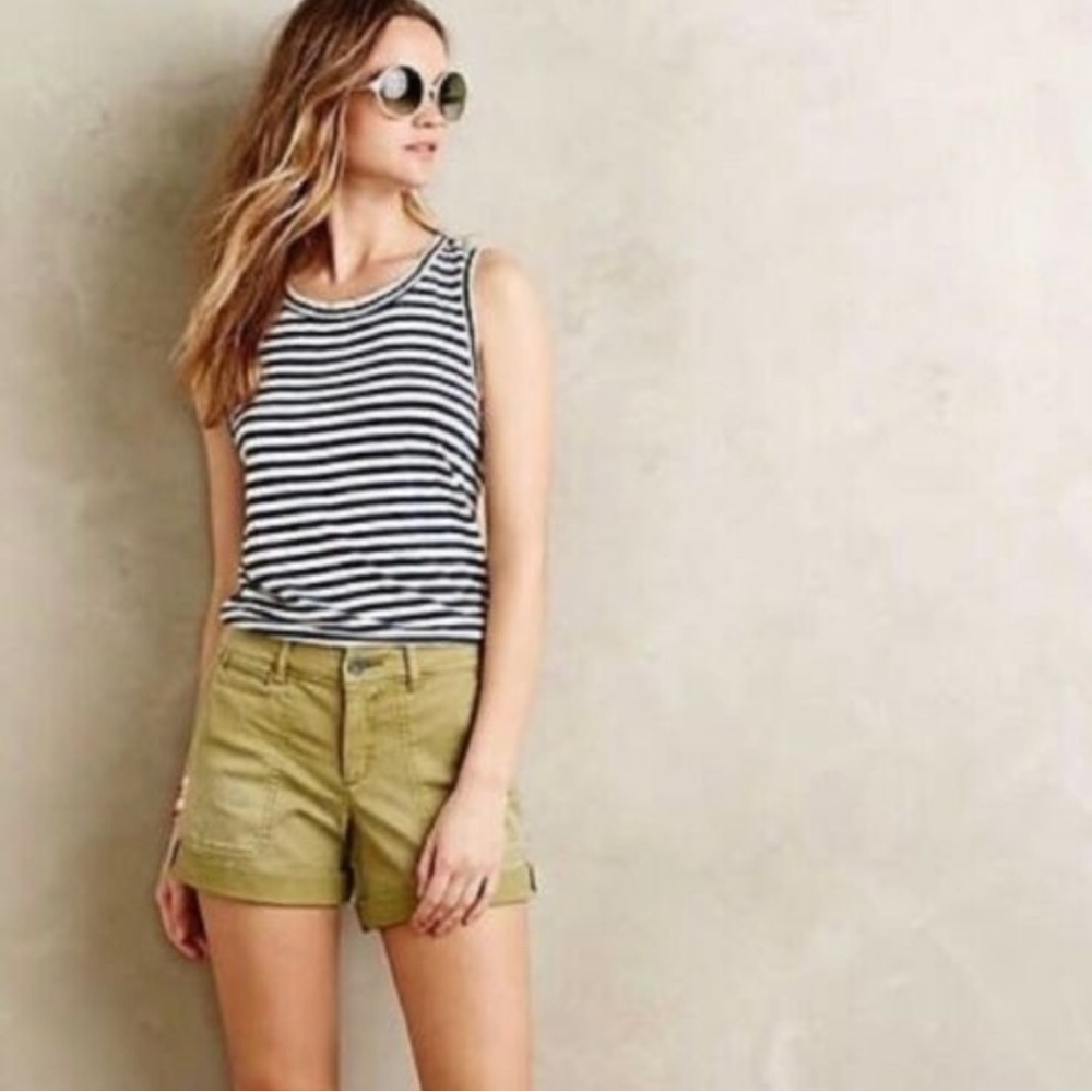 Anthropologie Sage Green Chino Shorts - Picture 9 of 16